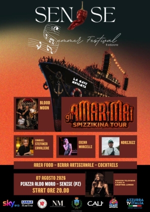 Torna il Senise Summer Festival: il 7 agosto Piazza Aldo Moro si accende con musica, spettacolo e divertimento
