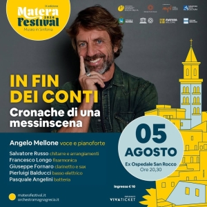 Matera Festival - Museo in Sinfonia, Angelo Mellone porta in scena "In fin dei conti. Cronache di una messinscena"