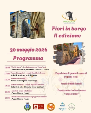 “Fiori in Borgo” torna a Guardia Perticara: la II Edizione si terrà il 30 maggio 2026