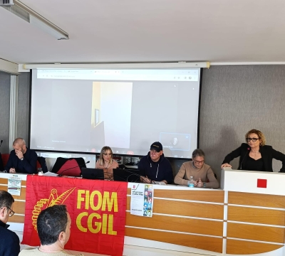 Assemblea Fiom Cgil Basilicata: Rinnovo per il contratto collettivo nazionale dei metalmeccanici e la manifestazione per la pace domani a Roma