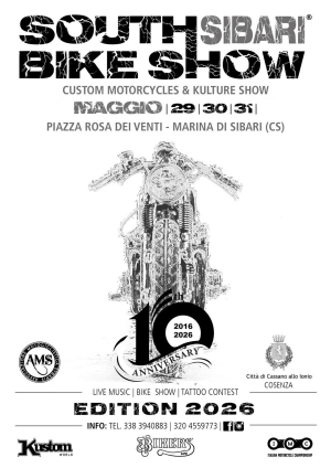 South Bike Show Sibari 2026, il Sud Italia protagonista: decima edizione e unica tappa meridionale dell’Italian Motorcycle Championship