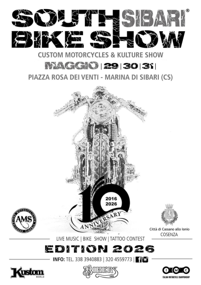 South Bike Show Sibari 2026, il Sud Italia protagonista: decima edizione e unica tappa meridionale dell’Italian Motorcycle Championship