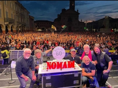 Grande evento lo scorso 3 giugno a Novellara (RE) per la festa dei 60 anni di carriera della band più longeva della musica italiana ovvero i Nomadi