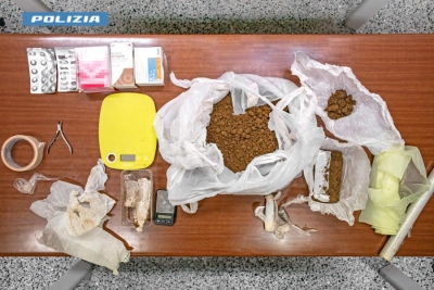 Polizia di Stato di Matera sequestra un 1,491 kg. di hashish e 2 gr di cocaina: arrestato 22enne materano.